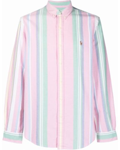 Camisa a rayas con estampado Polo Ralph Lauren rosa