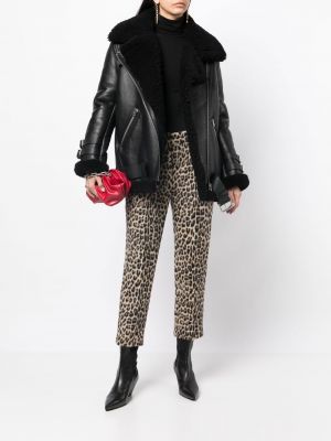 Leopardí kalhoty s potiskem Ermanno Scervino