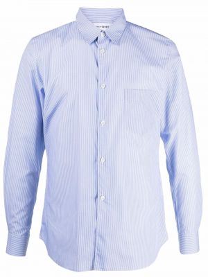 Camisa slim fit a rayas Comme Des Garçons Shirt azul