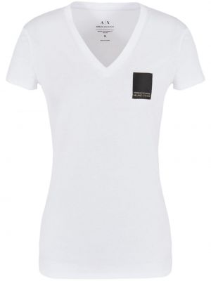 Pamučna majica Armani Exchange bijela