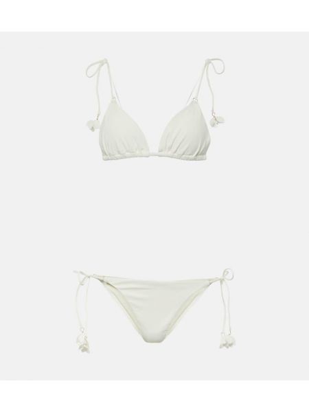 Bikini de flores Zimmermann blanco