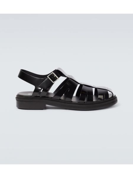 Kožené sandály Ami Paris černé