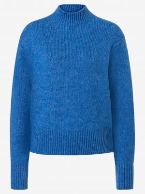 Меланжов пуловер More & More синьо