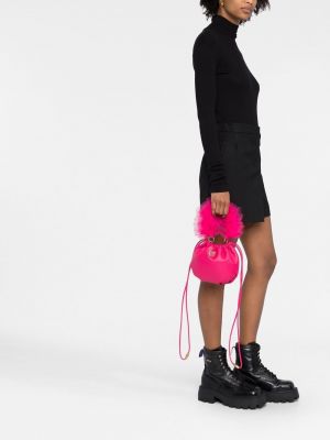 Pelz shopper handtasche Pinko pink