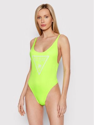 Vientisas maudymosi kostiumėlis Guess žalia
