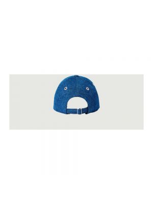 Cappello ricamato Ami Paris blu