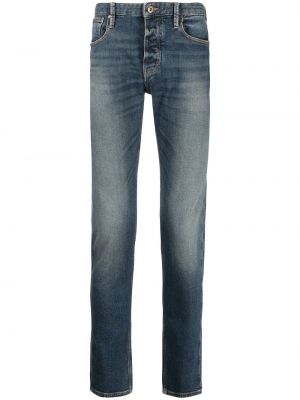 Slank nødlidende skinny jeans Emporio Armani blå