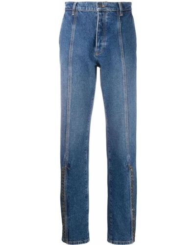 Прямые джинсы с завышенной талией Y Project, синие