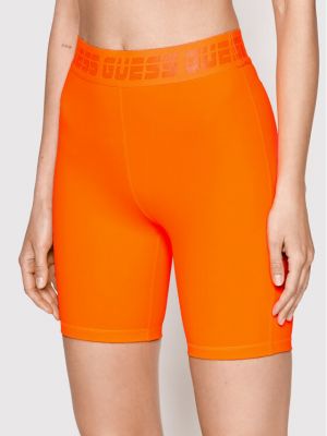 Спортни шорти slim Guess оранжево
