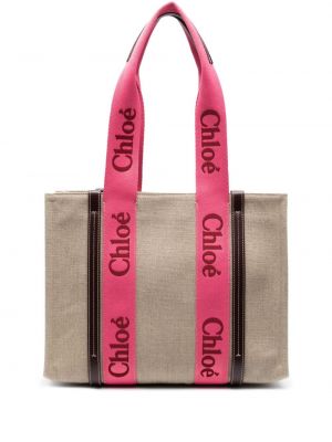 Шопинг чанта с принт Chloé