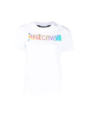 Koszulka Just Cavalli biała