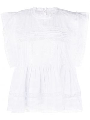 Памучна блуза без ръкави Skall Studio бяло