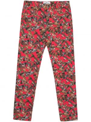 Pantaloni cu imagine Vivienne Westwood roșu