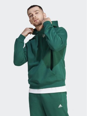 Laza szabású pulóver Adidas zöld