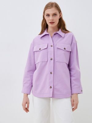 Джинсовая рубашка Shartrez фиолетовая