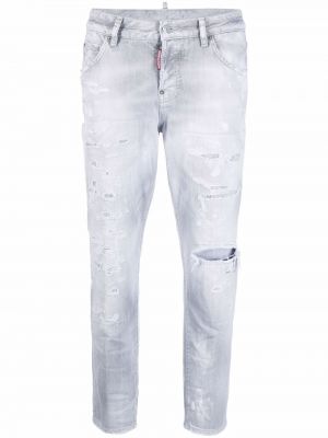 Hög midja jeans 7/8 Dsquared2 grå