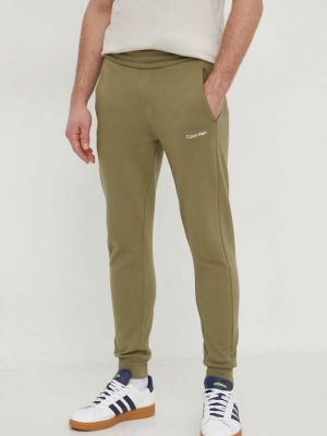 Zielone spodnie sportowe Calvin Klein