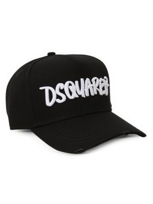 Хлопковая кепка Dsquared2 черная