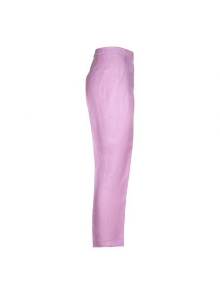 Pantalones de lino Iblues violeta