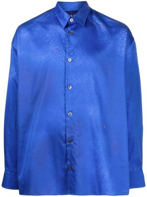 Satenska srajca Etudes modra