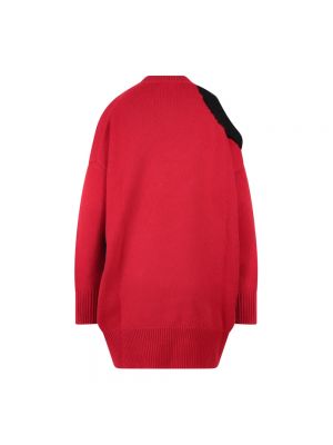 Suéter de cuello redondo Krizia rojo