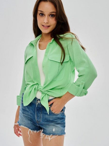 Рубашка Jolifashn зеленая