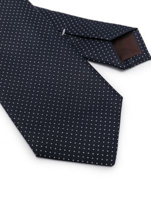 Puntíkatá hedvábná kravata Canali