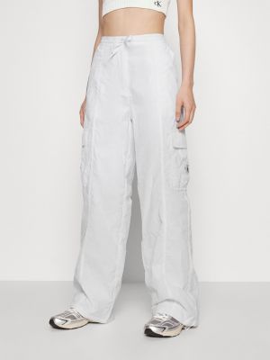 Широкие брюки Calvin Klein Jeans белые