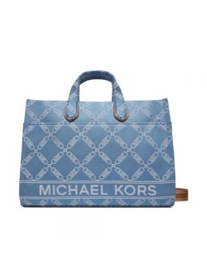 Duże torby Michael Kors niebieska