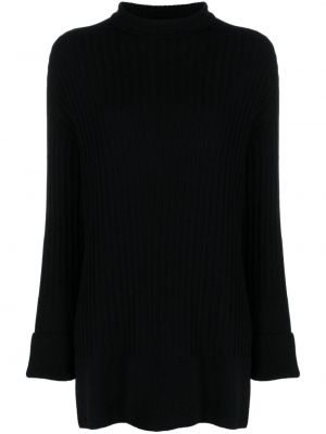 Плетен пуловер Antonelli черно