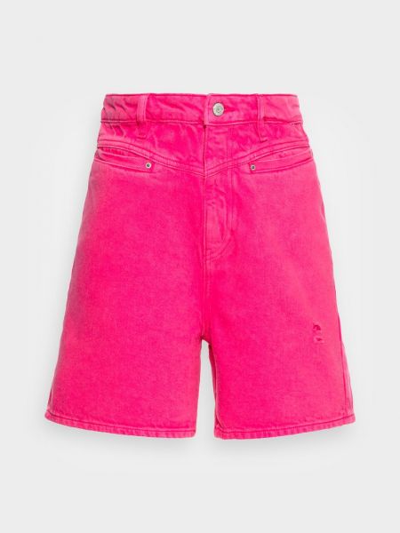Szorty jeansowe Esprit różowe