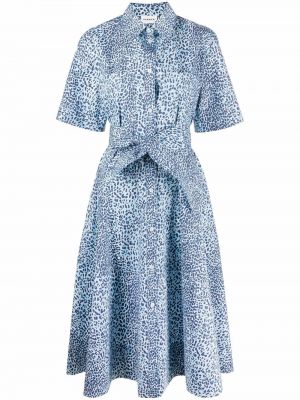 Μίντι φόρεμα με σχέδιο με λεοπαρ μοτιβο P.a.r.o.s.h. μπλε