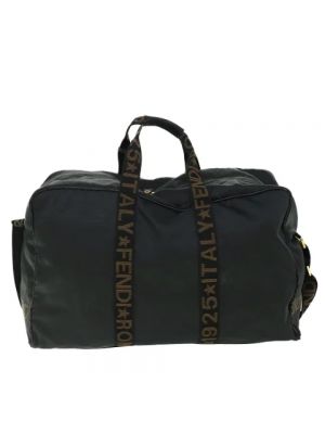 Nylonowa torba podróżna Fendi Vintage czarna