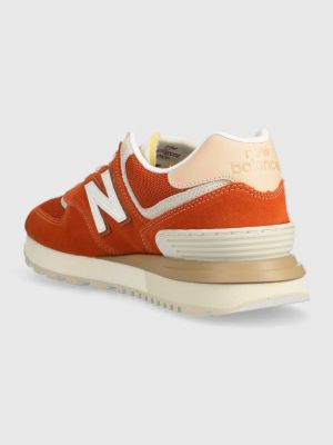 Sneakerși New Balance 574 portocaliu