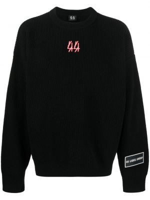 Pull en tricot 44 Label Group noir