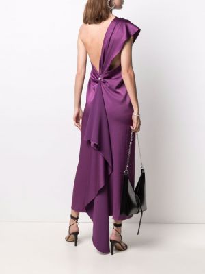 Vestido de noche asimétrico Racil violeta