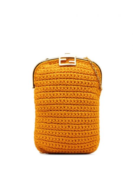 Τσάντα χιαστί Fendi Pre-owned πορτοκαλί