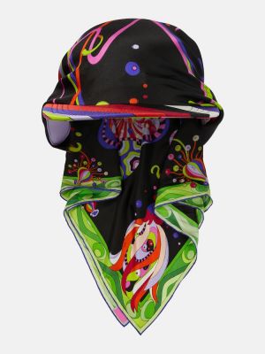 Șapcă de mătase cu imagine Pucci