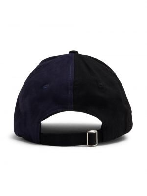 Haftowana czapka z daszkiem bawełniana Axel Arigato czarna
