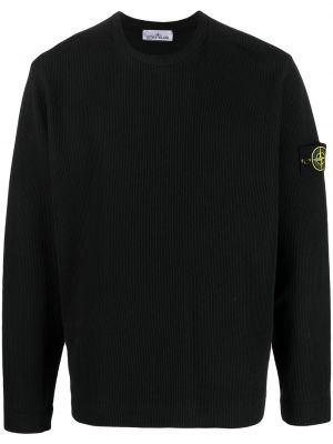 Maglione con scollo tondo Stone Island nero