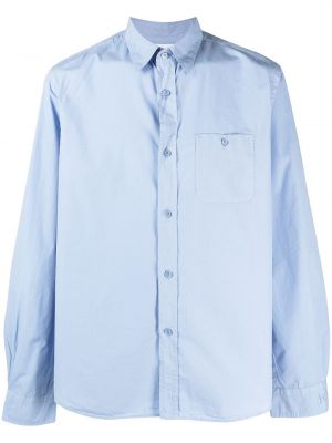 Риза с джобове Kenzo синьо