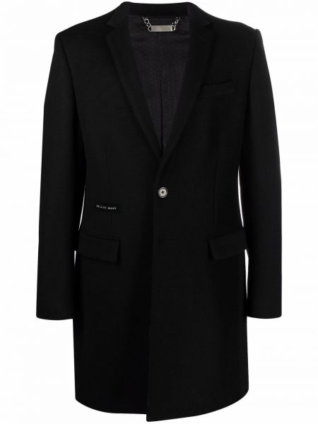 Παλτό με πετραδάκια Philipp Plein μαύρο