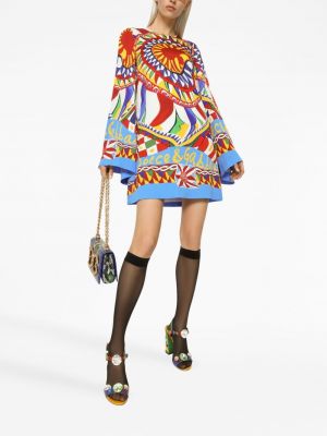 Raštuotas mini suknele Dolce & Gabbana