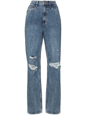 Rippet straight jeans Ksubi blå