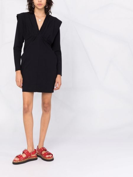 Mini vestido con escote v Iro negro