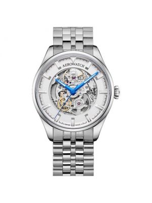 Серебряные часы Aerowatch