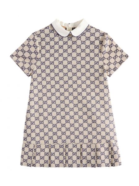 Bomull dress for jenter Gucci Kids blå