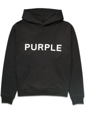 Суичър с качулка с принт Purple Brand