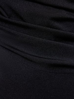 Μάξι φόρεμα ντραπέ Giambattista Valli μαύρο