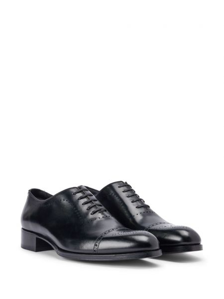 Dabīgās ādas brogue kurpes Tom Ford melns